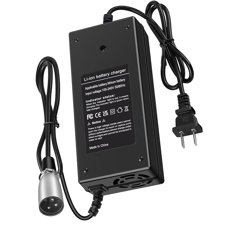【Rich an】Electric Charger XL AF Amazon.com: 42V 2A 3-Pin Male XLR Charger for Razor MX500